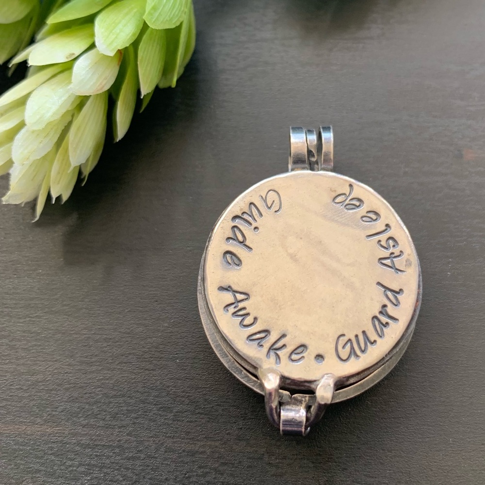 Sterling Amethyst Locket Diffuser - image 2